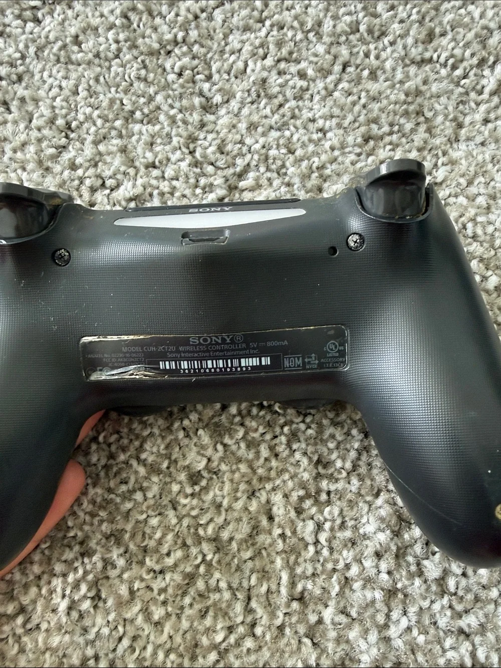 Sony PlayStation 4 DualShock 4 Wireless Controller Jet Black CUH-ZCT2U PS4